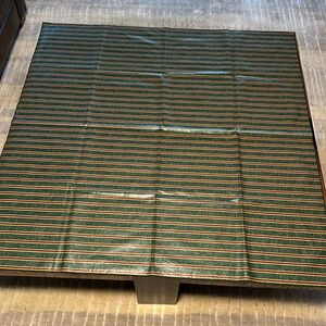 Longaberger Christmas imperial stripe fabric square. Like new. 45” square approx